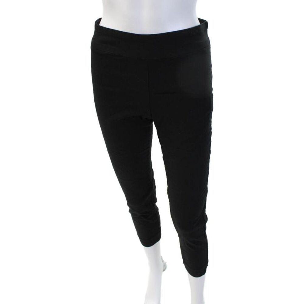 Fabrizio Gianni Women Cropped Ankle Pants Black Size 8